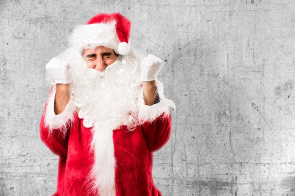 Santa claus in disagree pose — Stock Photo, Image