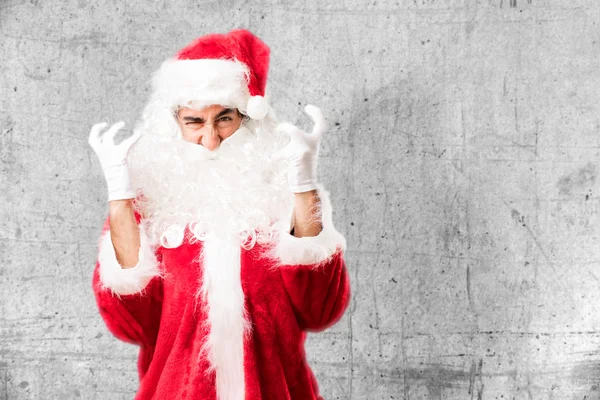Santa Claus en desacuerdo pose — Foto de Stock