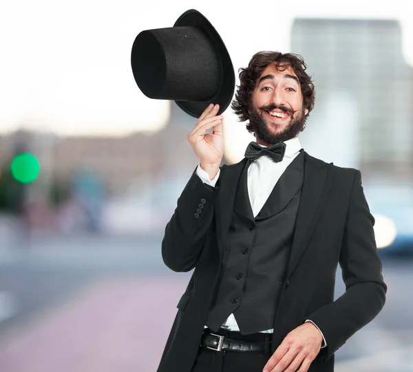 Homem feliz sorrindo — Fotografia de Stock