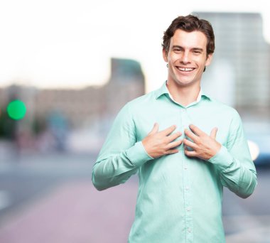 gurur poz mutlu işadamı