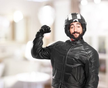 gurur poz mutlu motorcu