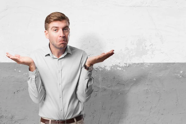 Confused businessman doubting — Stock Photo, Image