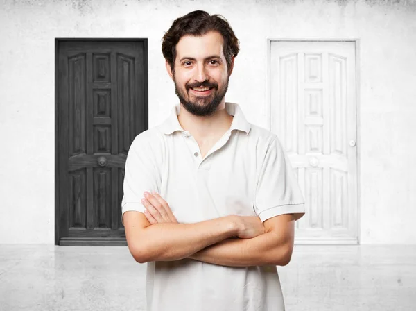 Happy young man smiling — Stock Photo, Image