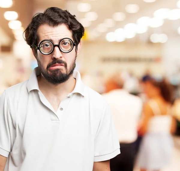 Loco joven bromeando — Foto de Stock