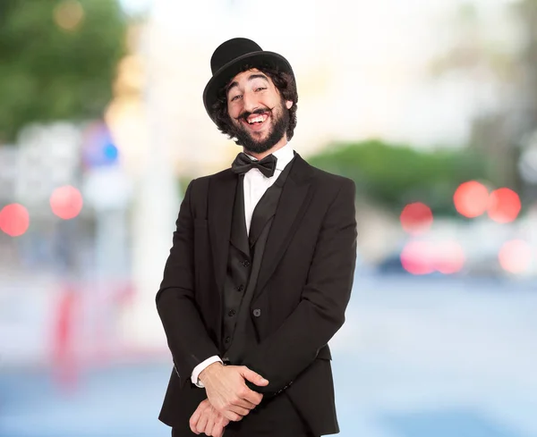 Homem feliz rindo — Fotografia de Stock