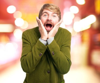 sürpriz işadamı emin poz