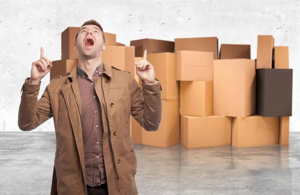 Happy young man dancing — Stock Photo, Image