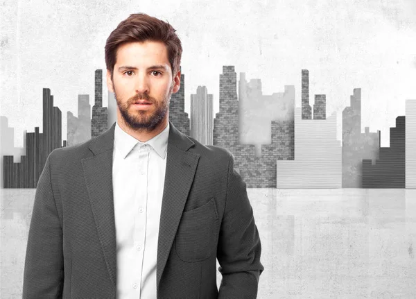 Feliz hombre de negocios sonriendo — Foto de Stock