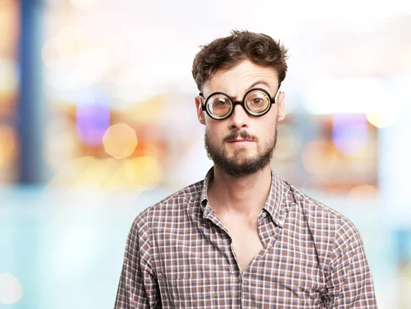 Loco joven bromeando — Foto de Stock