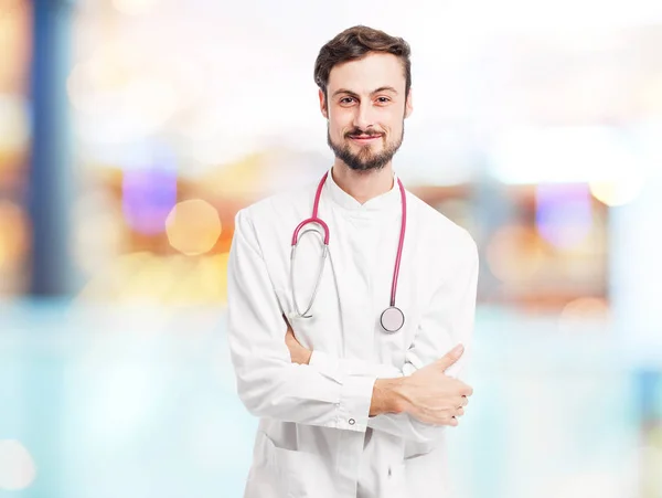 Feliz médico homem sorrindo — Fotografia de Stock