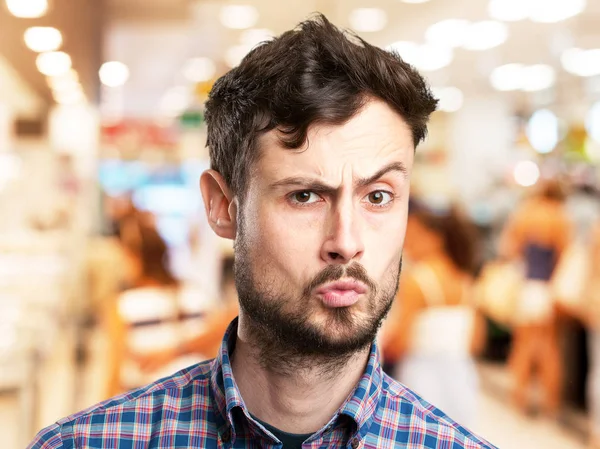 Worried young man thinking — Stock Photo, Image