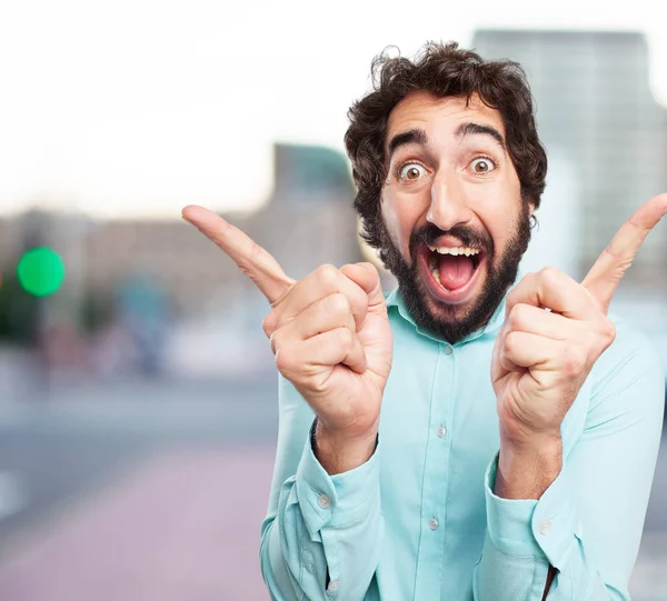 Happy young man dancing — Stock Photo, Image