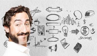 profilde genç serin adam