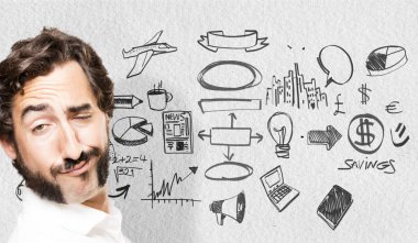 profilde genç serin adam