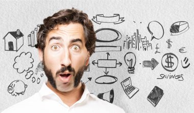 karışık genç serin adam 