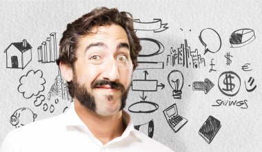 karışık genç serin adam 