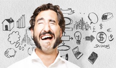 Genç serin adam ağlıyor