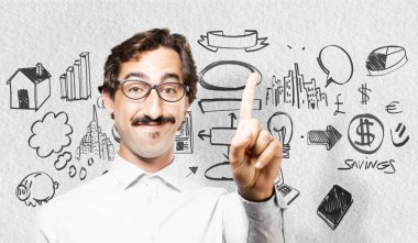 adam bir numara işareti ile