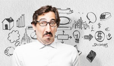 Genç serin adam korkmuş