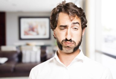 Genç serin adam sıkıcı 