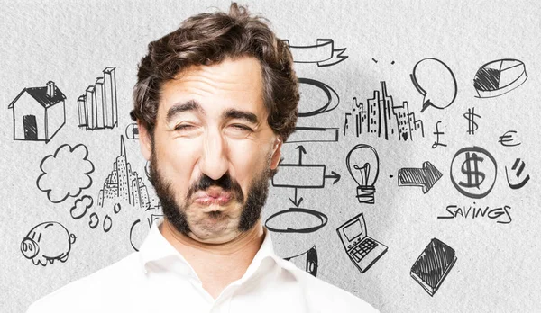 Genç serin adam ağlıyor