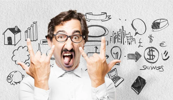 Genç serin adam anlaşmazlık