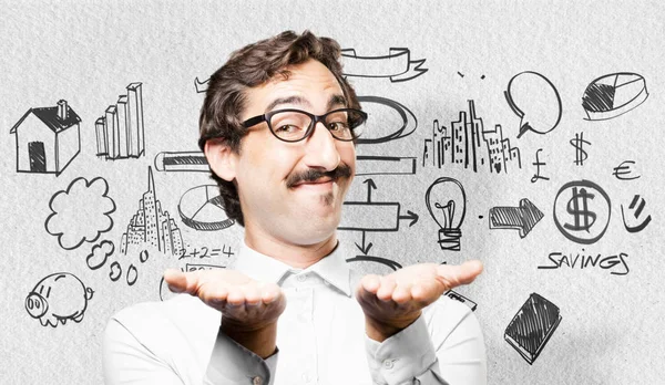 cool delikanlı bir şeyler gösteriyor