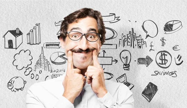 gülümseyen genç serin adam