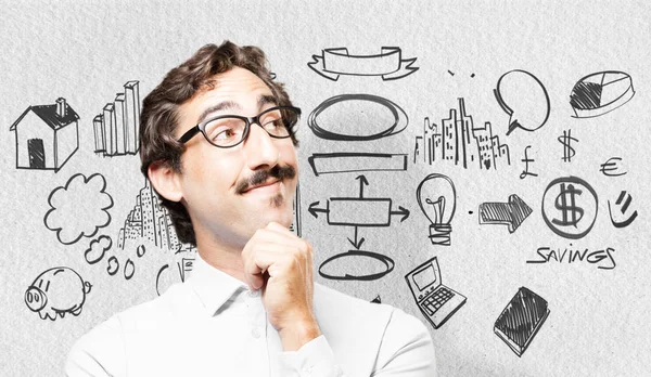 düşünme genç serin adam