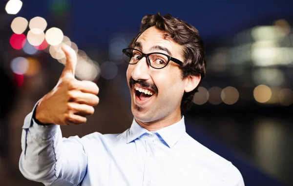 Homem em tudo bem pose — Fotografia de Stock