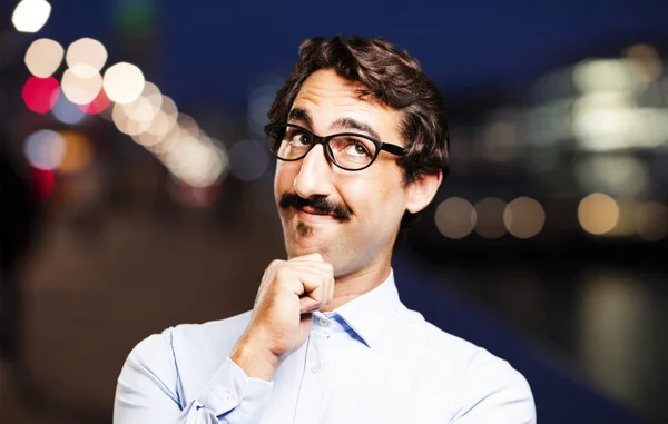 Young cool man thinking — Stock Photo, Image