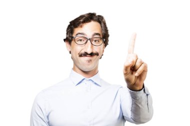 adam bir numara işareti ile