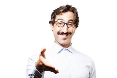 cool delikanlı el sallayarak