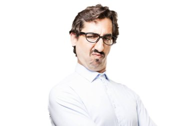 Genç serin adam anlaşmazlık