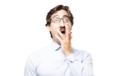 Genç serin adam sıkıcı 