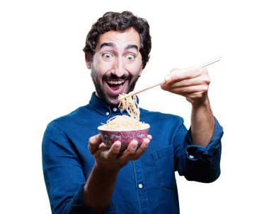 man yemek suşi erişte pot