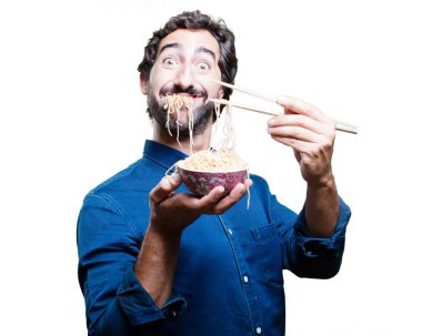 man yemek suşi erişte pot