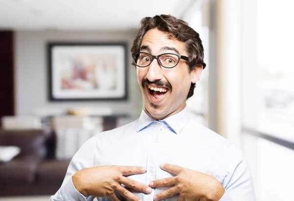 Young cool man surprised — Stock Photo, Image