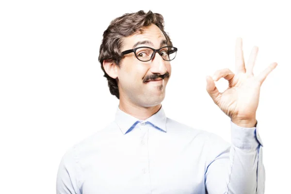 Man in all right pose — Stock Photo, Image