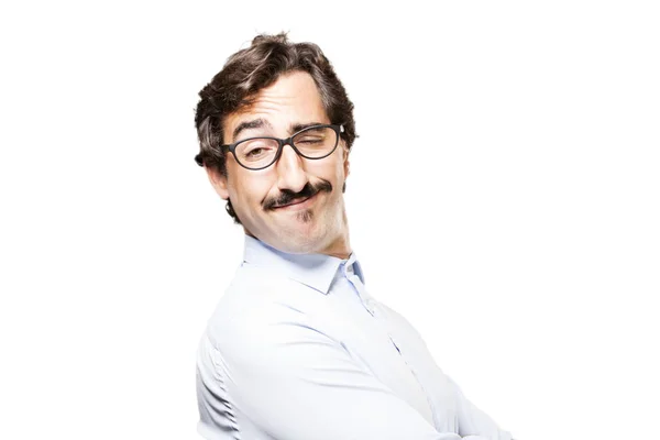 Leuke jongeman in trots poseren — Stockfoto