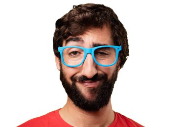 gurur poz genç deli adam