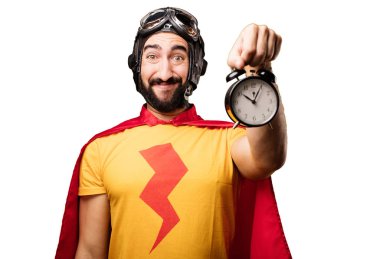 deli süper kahraman ile masa saati