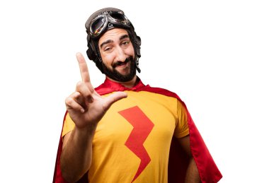 kaybeden işareti ile deli süper kahraman