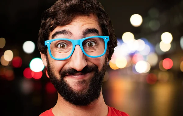 Young crazy man smiling — Stock Photo, Image