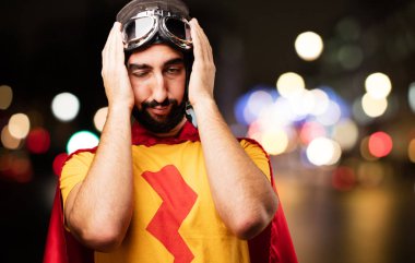 deli süper kahraman ile ifade sıkıcı