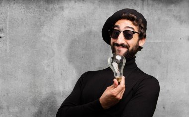 bir ampul genç Fransız sanatçı