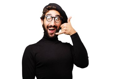 çağrı işareti ile genç Fransız sanatçı