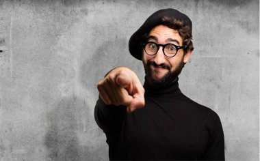 genç Fransız sanatçı işaret