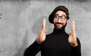 jest gösterilen genç Fransız sanatçı