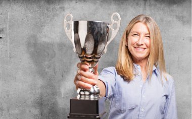 güzel kadınla üst düzey spor Kupası